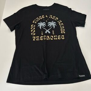 Fasthouse Black Oasis Short Sleeve T-Shirt Size Large